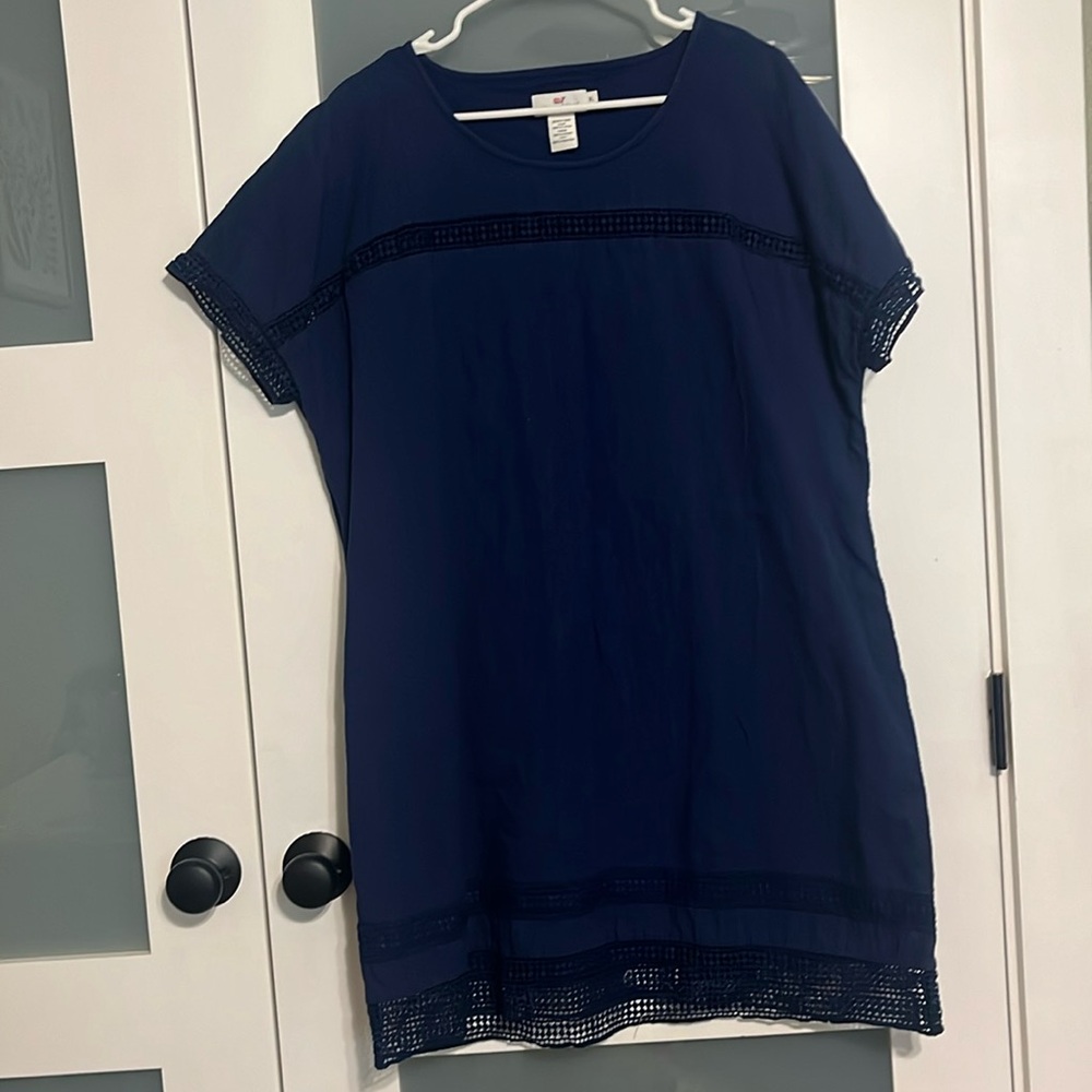 Vineyard Vines Navy Dress XL 100% Cotton